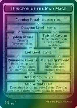 Dungeon of the Mad Mage Token (20) // Goblin Token (12) [Adventures in the Forgotten Realms: Tokens] [Foil]