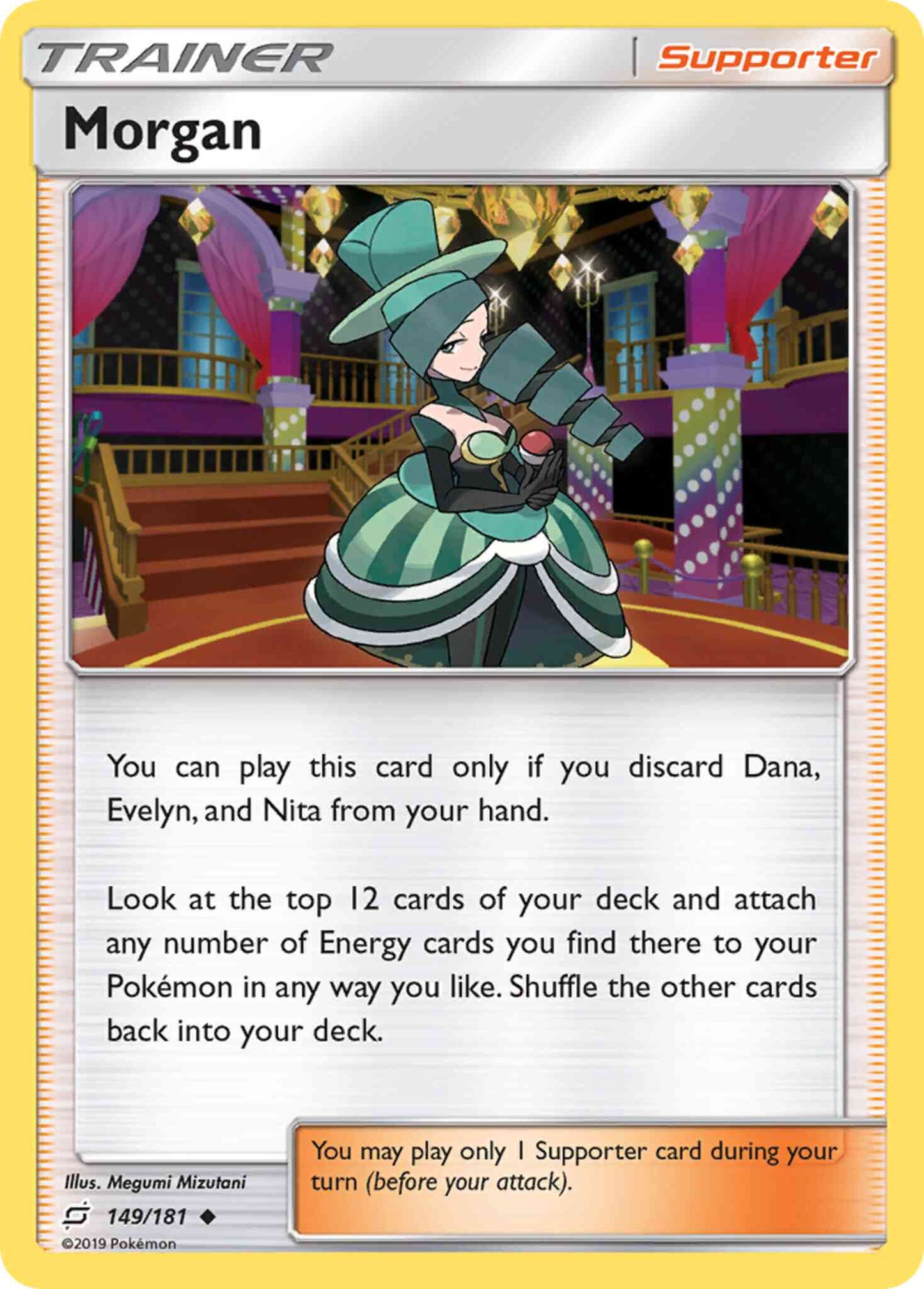 Morgan - 149/181 - Uncommon [sm9-149] [Reverse Holo]