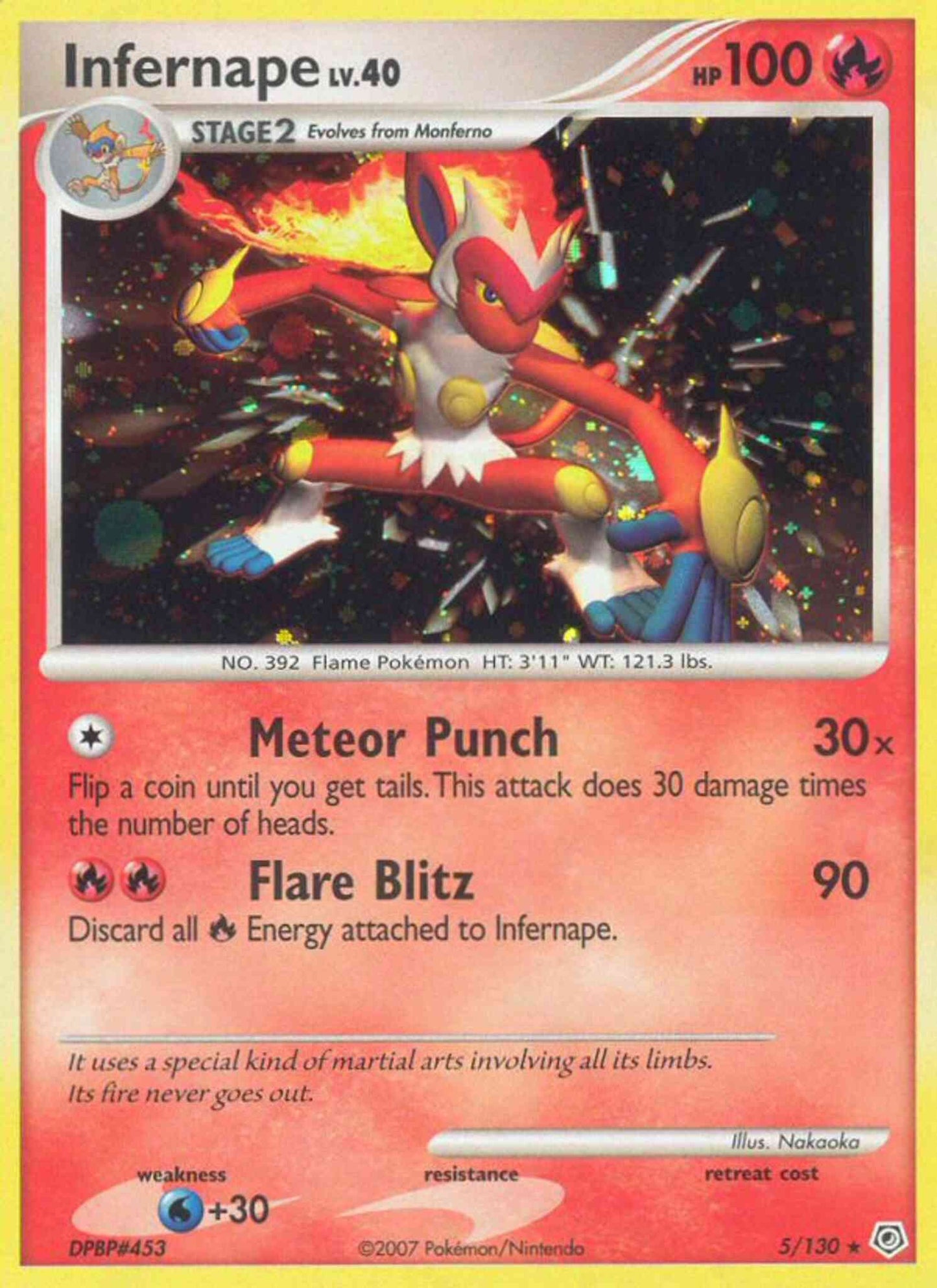 Infernape - 5/130 - Rare Holo [dp1-5] [Reverse Holo]