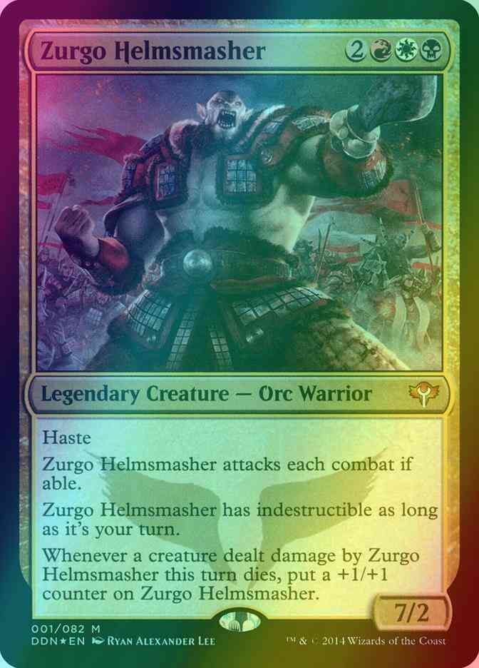 Zurgo Helmsmasher [1] [Duel Decks Speed vs Cunning] [Foil]