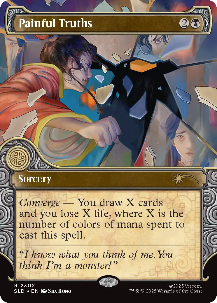 Painful Truths [2302] [Elemental Frame] [One with the Elements] [Secret Lair Drop] [Non-Foil]