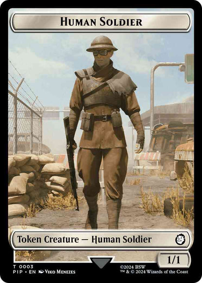 Human Soldier Token (03) // Soldier Token (04) [Fallout: Tokens] [Non-Foil]