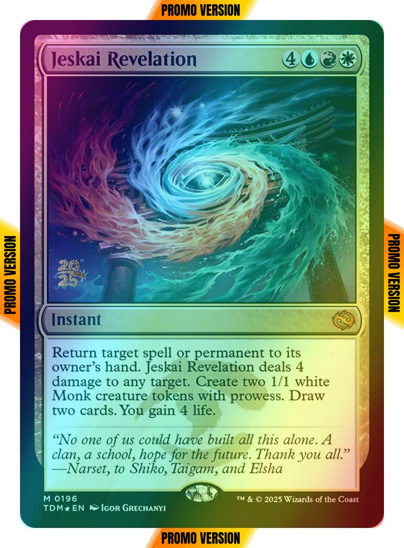 Jeskai Revelation [196s] [Prerelease] [Tarkir: Dragonstorm: Promos] [Foil]