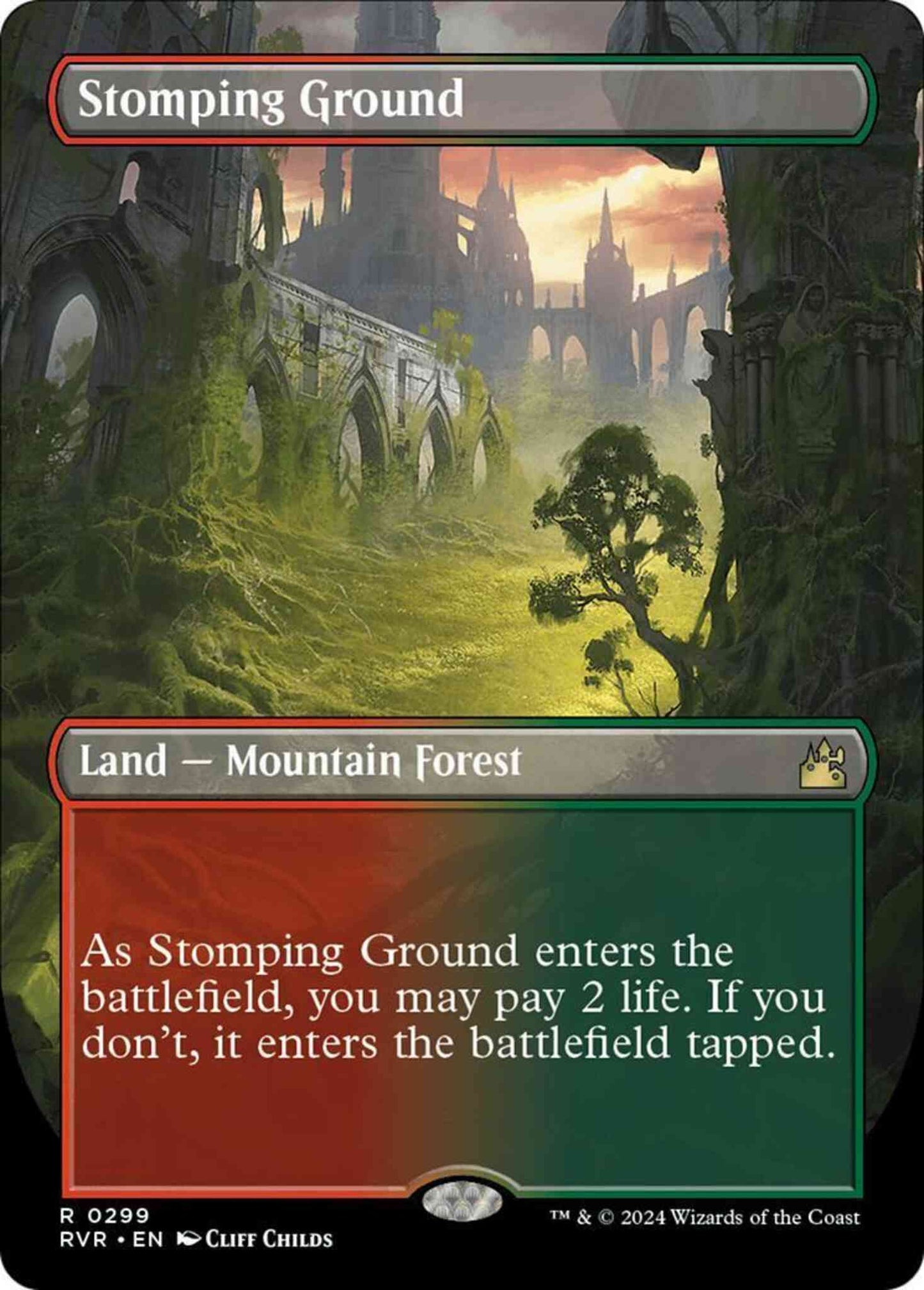 Stomping Ground [299] [Borderless] [Ravnica Remastered] [Non-Foil]