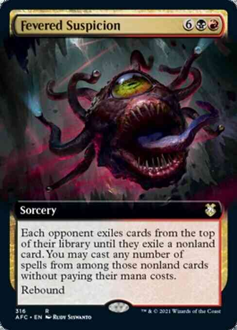 Fevered Suspicion [316] [Extended Art] [Adventures in the Forgotten Realms Commander] [Non-Foil]