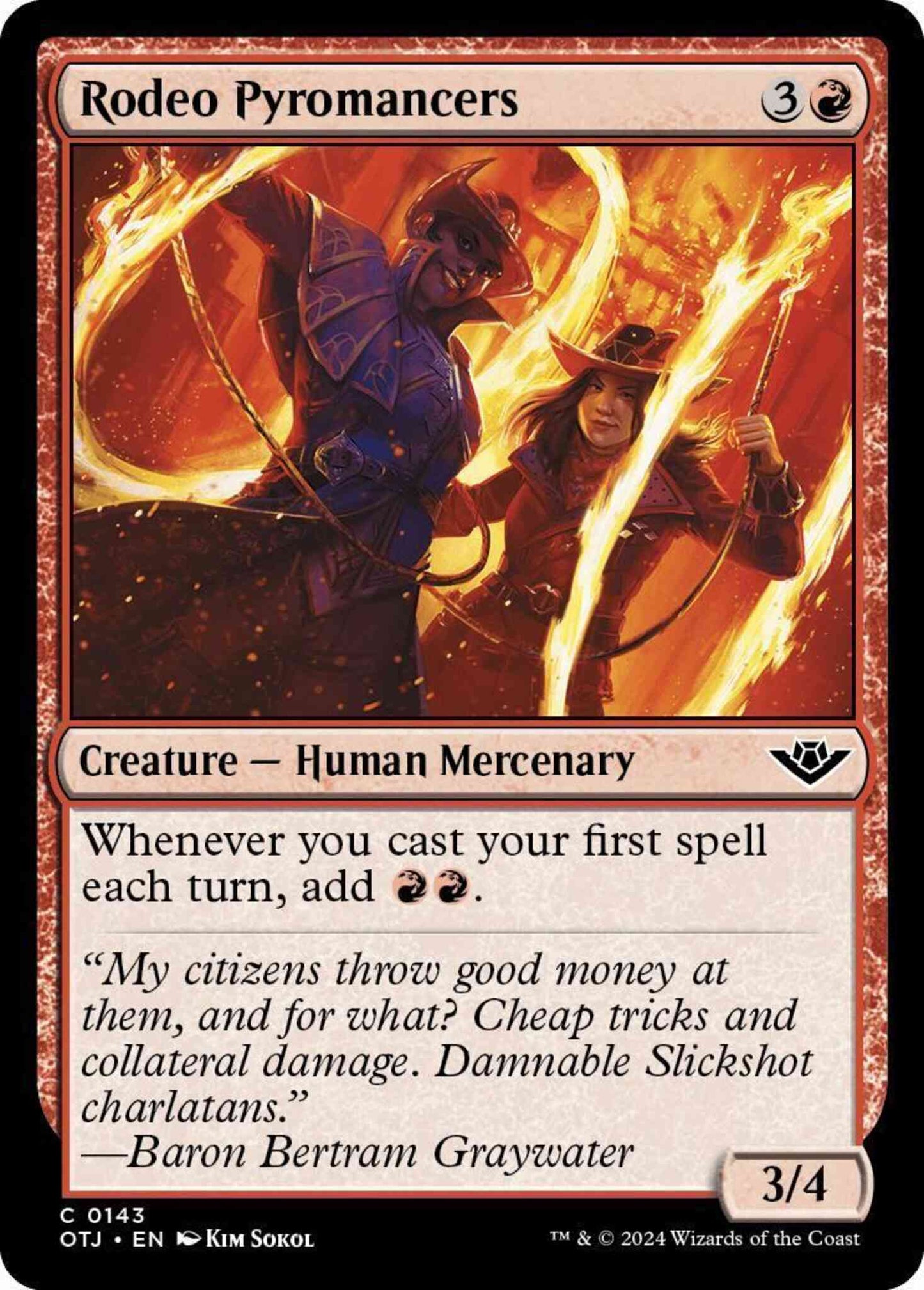 Rodeo Pyromancers [143] [Outlaws of Thunder Junction] [Non-Foil]