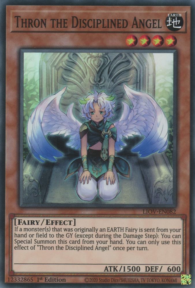Thron the Disciplined Angel - LIOV-EN082 - Super Rare - 1st Edition