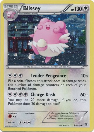 Blissey - Cosmos Holo - 81/119 - Rare [xy4-81] [Holo]