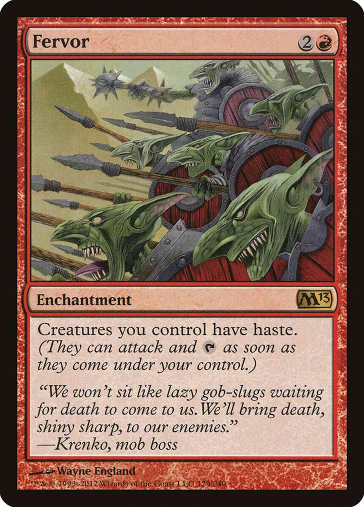 Fervor [129] [Magic 2013] [Non-Foil]