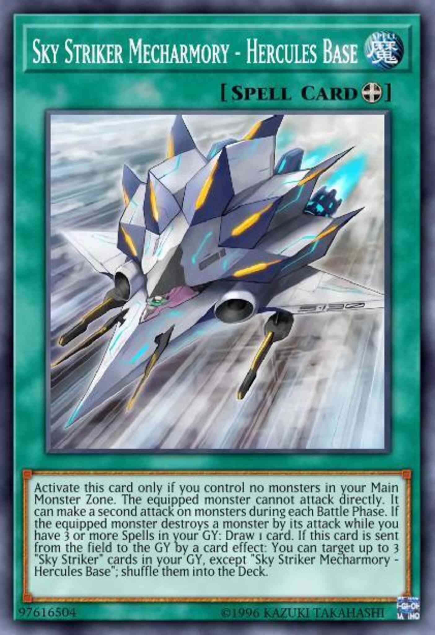 Sky Striker Mecharmory - Hercules Base - DASA-EN037 - Super Rare - 1st Edition