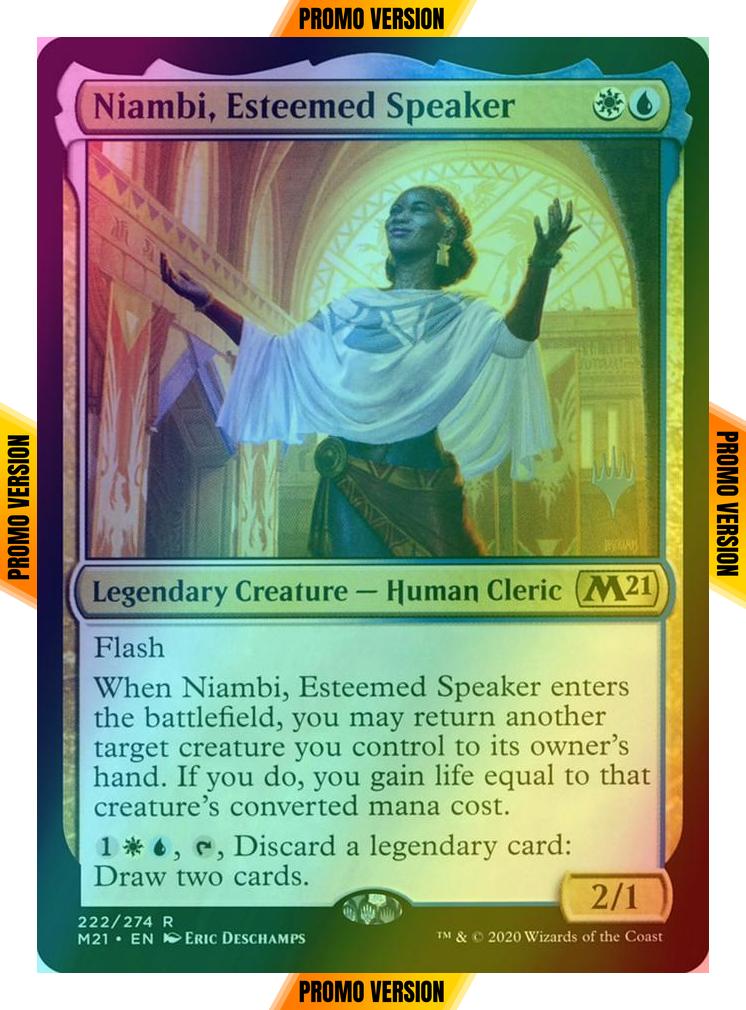 Niambi, Esteemed Speaker [Promo Pack] [222p] [Core Set 2021 Promos] [Foil]
