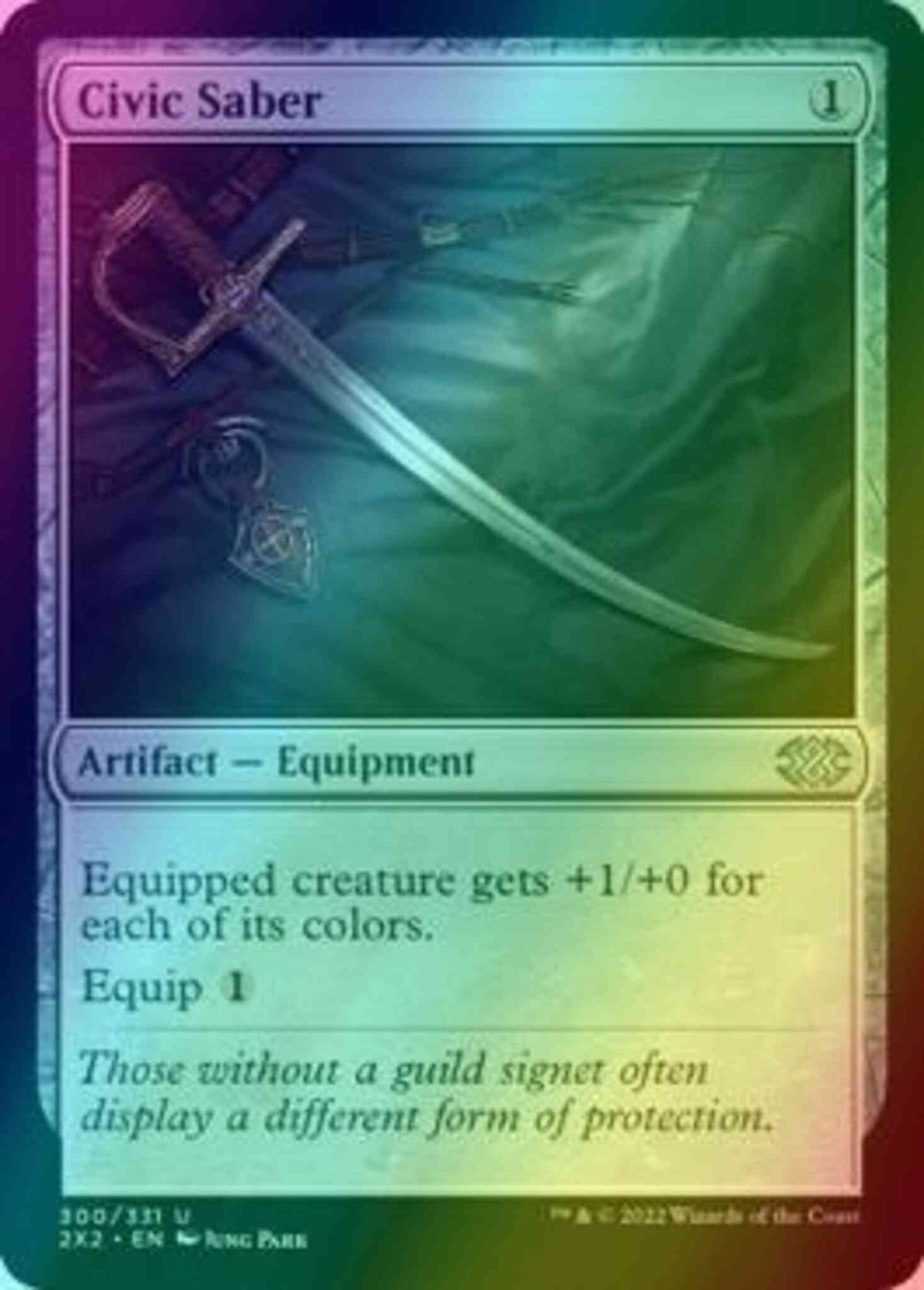 Civic Saber [300] [Double Masters 2022] [Foil]