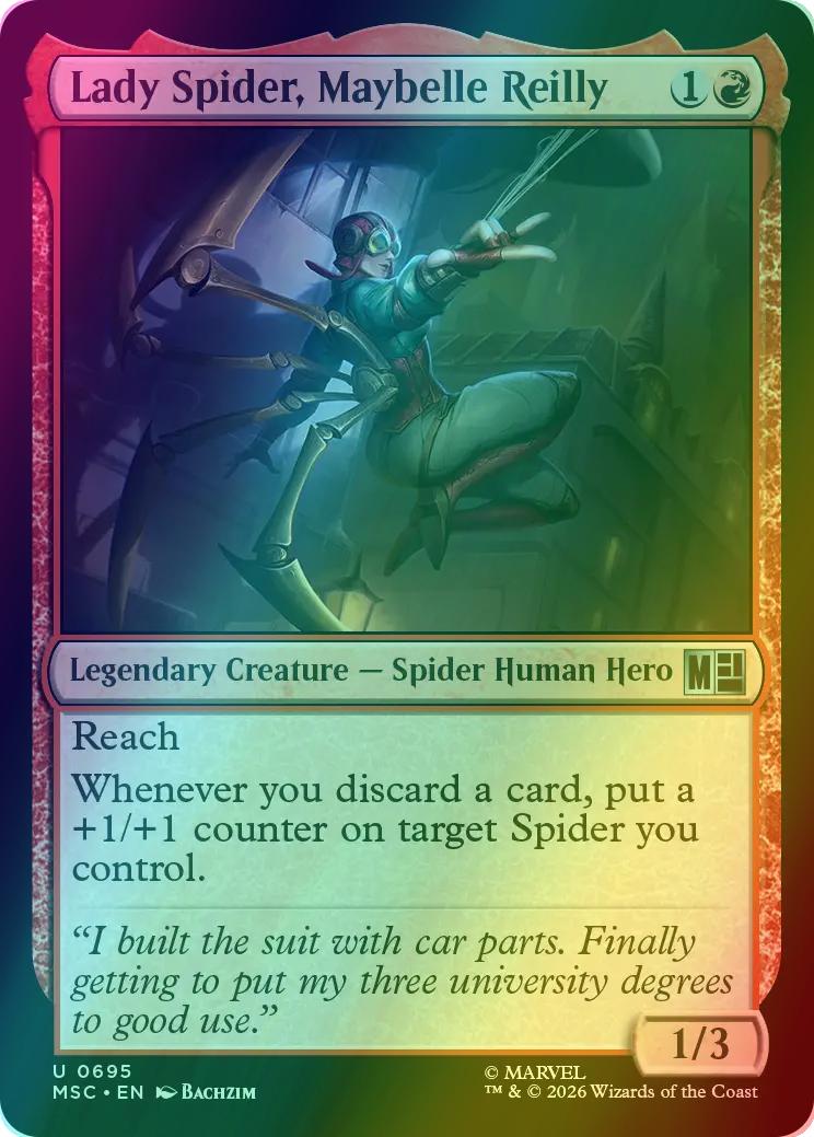 Lady Spider, Maybelle Reilly [695] [Jumpstart] [Marvel Super Heroes: Commander] [Foil]