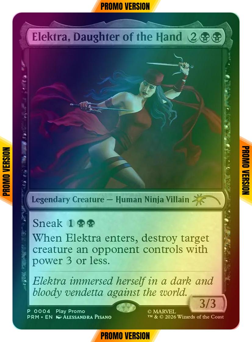 Elektra, Daughter of the Hand [12] [PRM-0004] [Spotlight Series] [Foil]