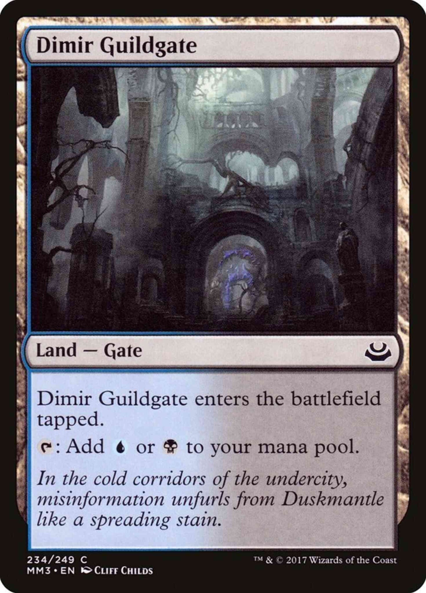 Dimir Guildgate [234] [Modern Masters 2017] [Non-Foil]