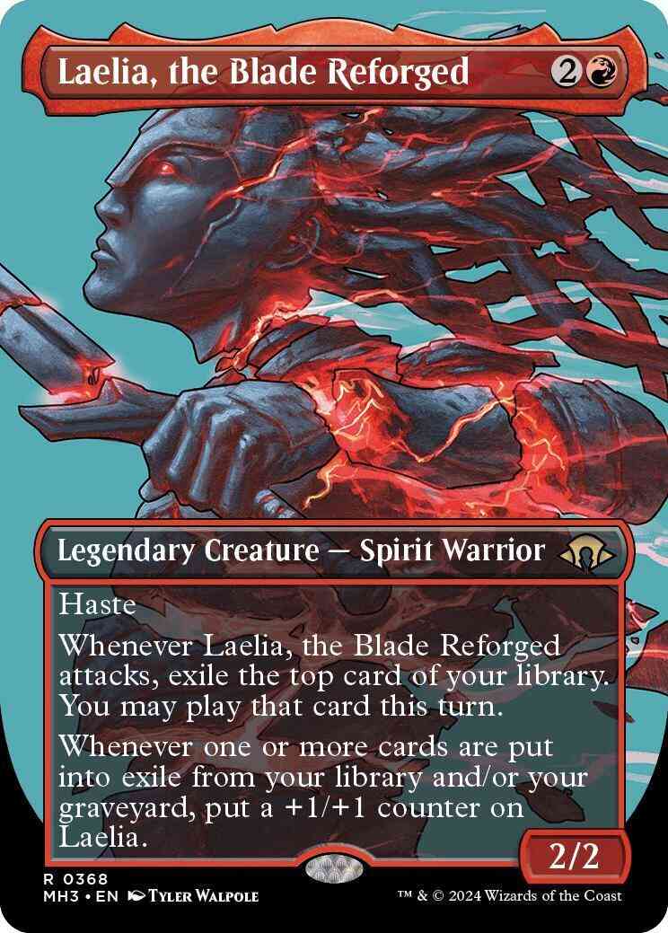 Laelia, the Blade Reforged [368] [Borderless] [Profile] [Modern Horizons 3] [Non-Foil]