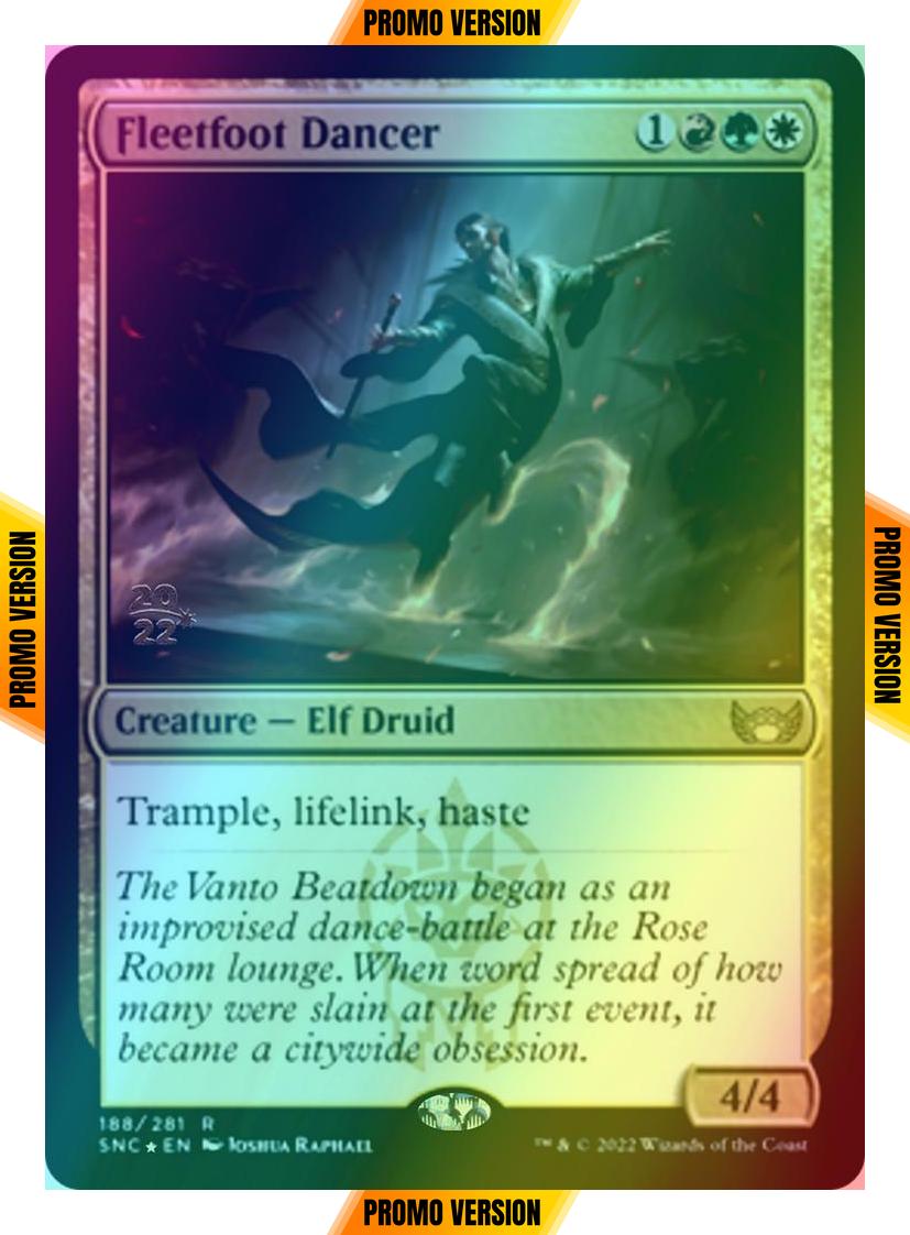Fleetfoot Dancer [Prerelease] [188s] [Streets of New Capenna: Promos] [Foil]