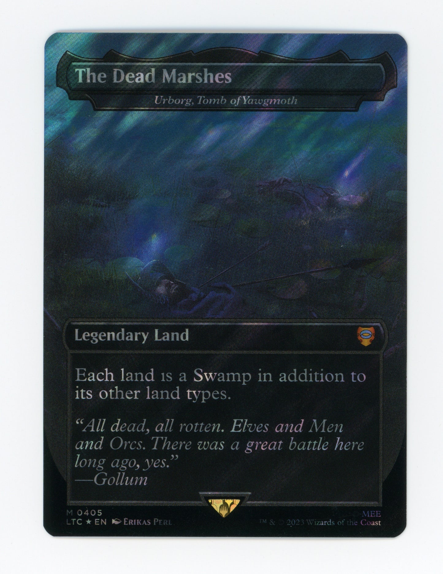 The Dead Marshes - Urborg, Tomb of Yawgmoth — Borderless|Realms and Relics|Surge Foil — ID 17958