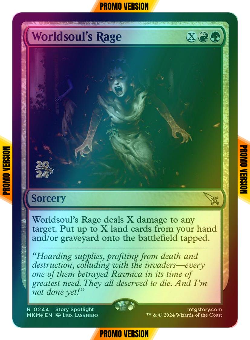Worldsoul's Rage [244s] [Prerelease] [Murders at Karlov Manor: Promos] [Foil]