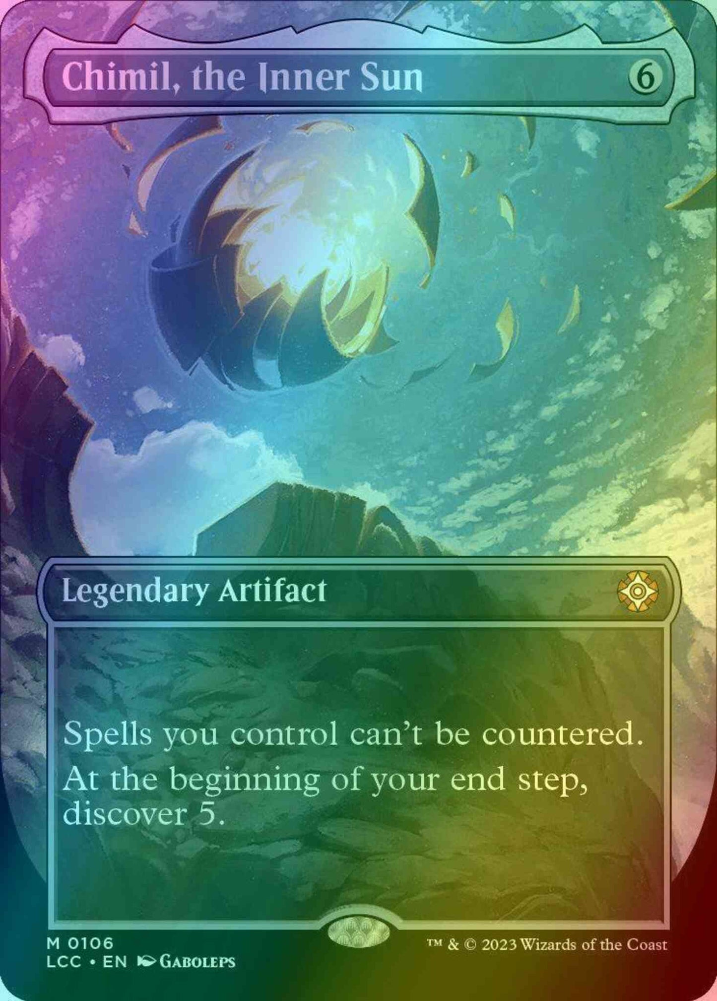 Chimil, the Inner Sun [106] [Borderless] [The Lost Caverns of Ixalan: Commander] [Foil]