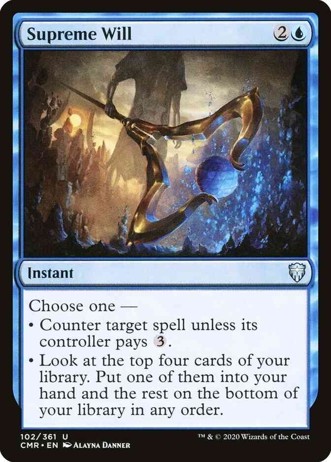 Supreme Will [102] [Commander Legends] [Non-Foil]