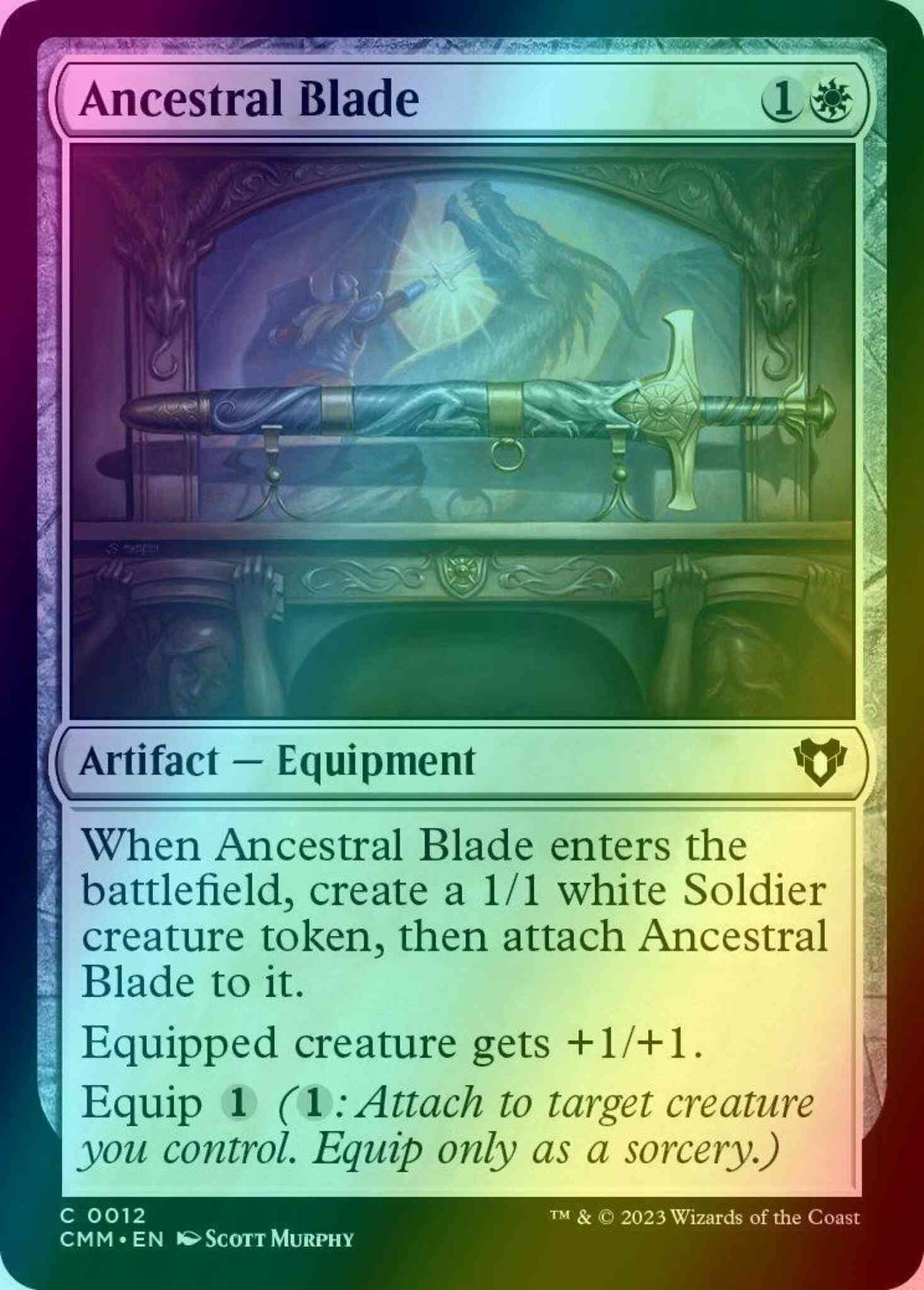 Ancestral Blade [12] [Commander Masters] [Foil]