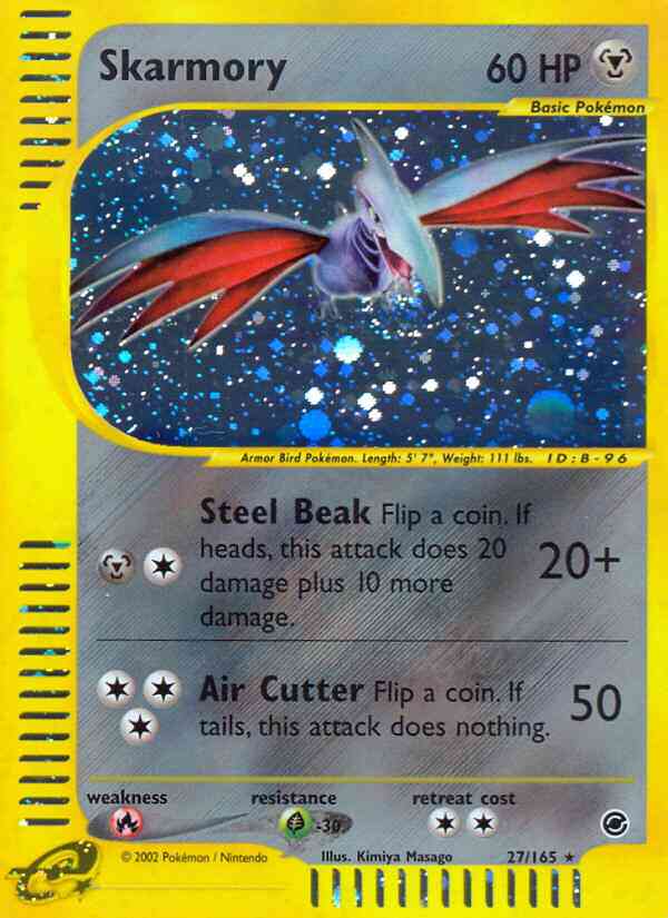 Skarmory - 27/165 - Rare [ecard1-27] [Holo]