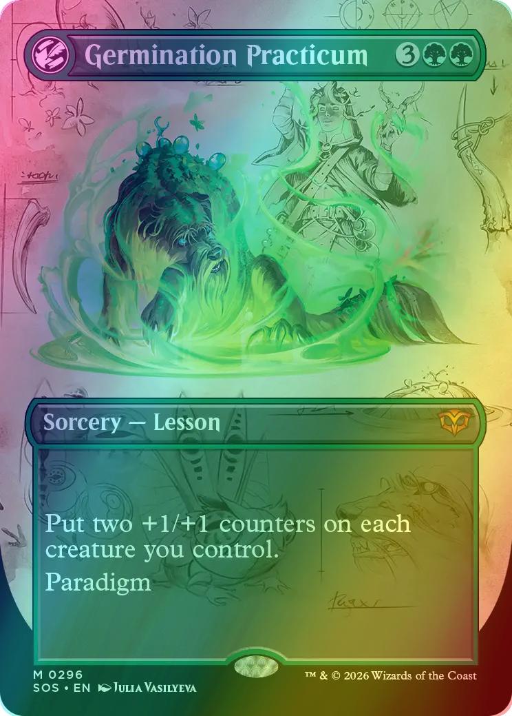 Germination Practicum [296] [Borderless] [Field Notes] [Secrets of Strixhaven] [Foil]