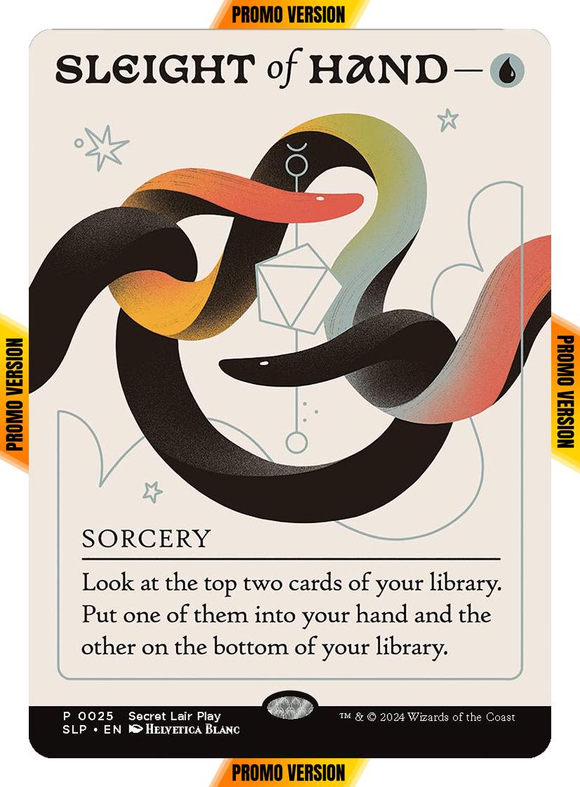 Sleight of Hand [0025] [Borderless] [Secret Lair Promo] [Non-Foil]