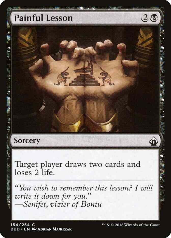 Painful Lesson [154] [Battlebond] [Non-Foil]