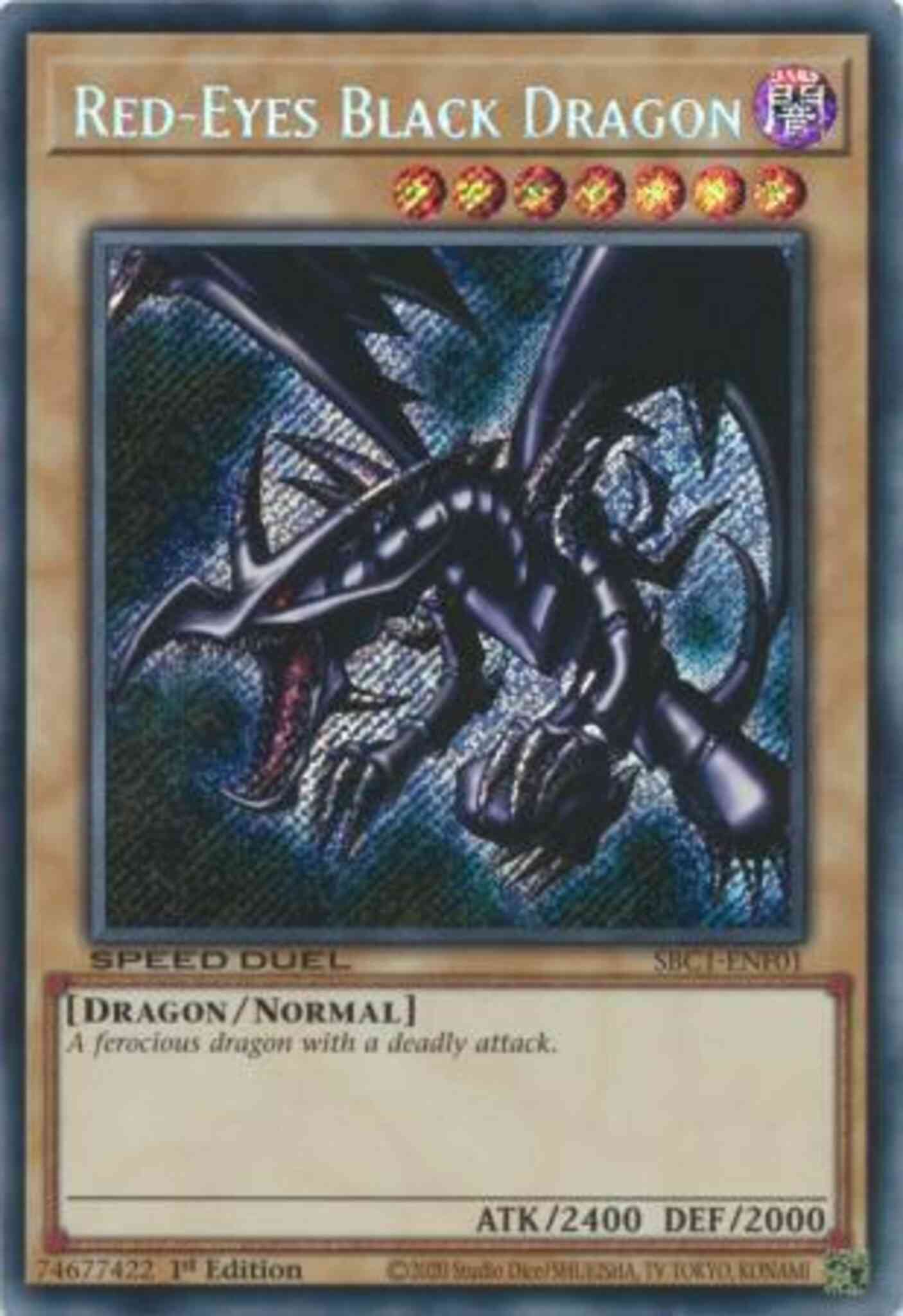 Red-Eyes Black Dragon - SBC1-ENF01 - Secret Rare - 1st Edition