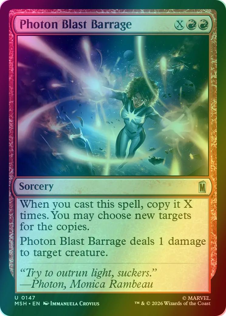 Photon Blast Barrage [147] [Marvel Super Heroes] [Foil]