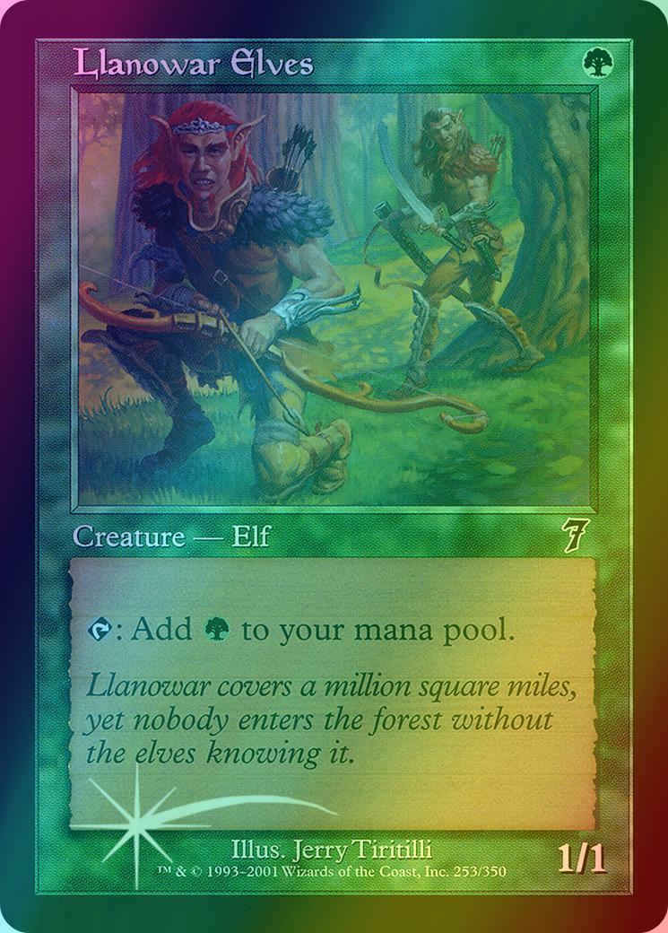 Llanowar Elves [253x] [Seventh Edition] [Foil]