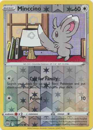 Minccino - 124/172 - Common [swsh9-124] [Reverse Holo]