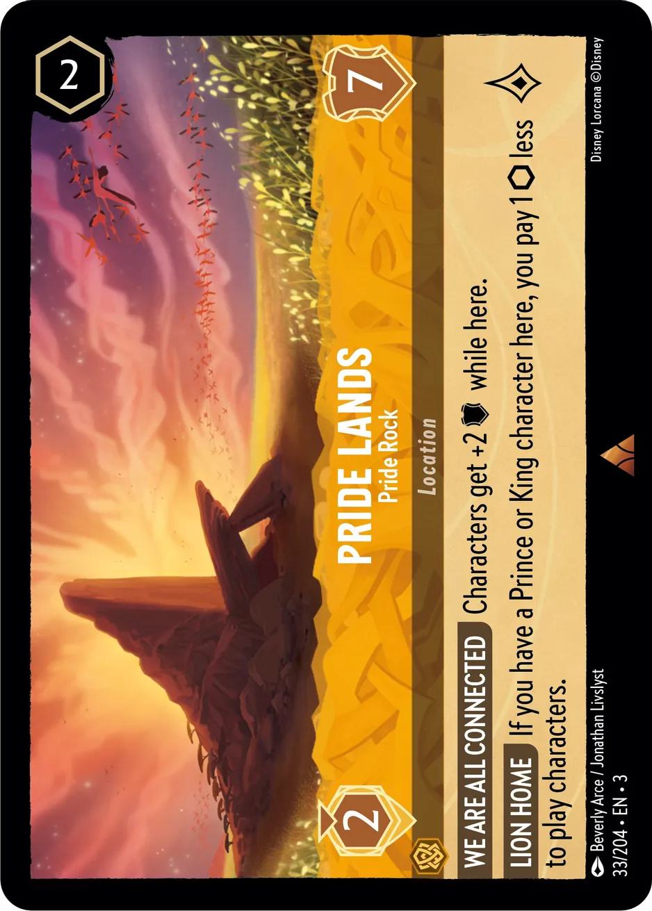 Pride Lands - Pride Rock - 33/204 [Into the Inklands] [Non-Foil]