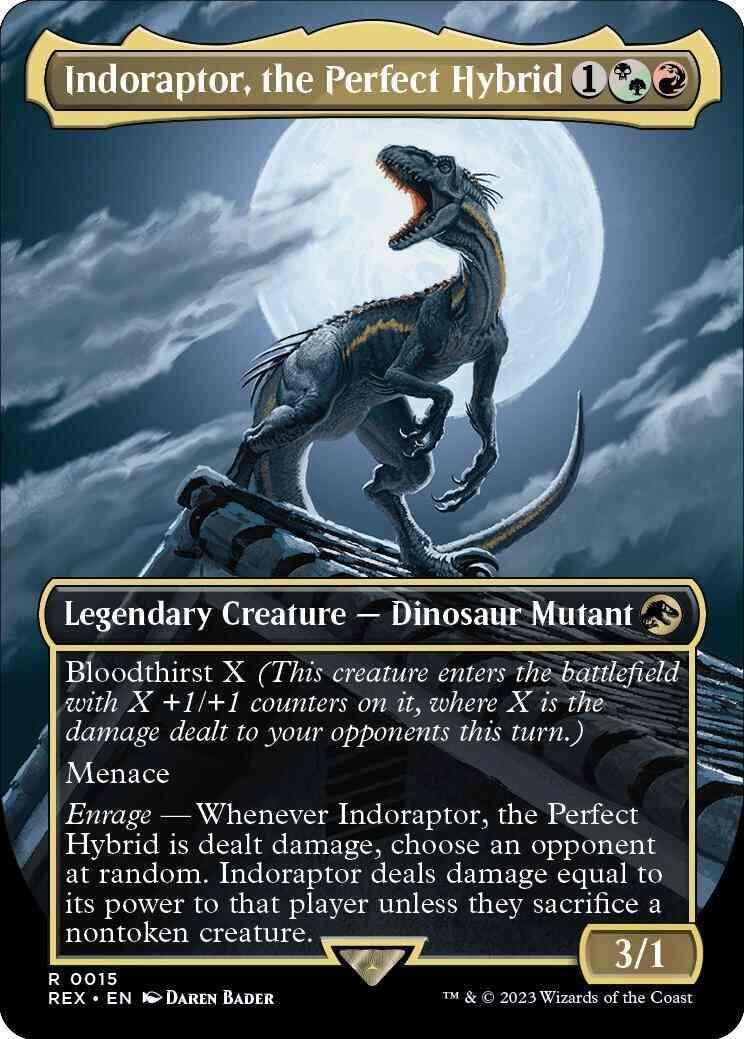 Indoraptor, the Perfect Hybrid [15] [Borderless] [Universes Beyond: Jurassic World Collection] [Non-Foil]