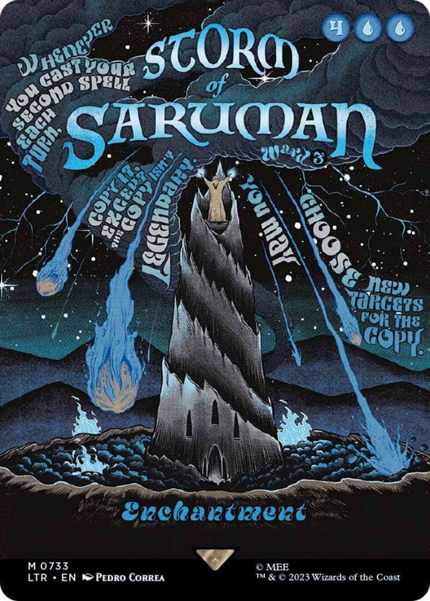 Storm of Saruman [733] [Borderless] [Poster] [The Lord of the Rings: Tales of Middle-earth] [Non-Foil]