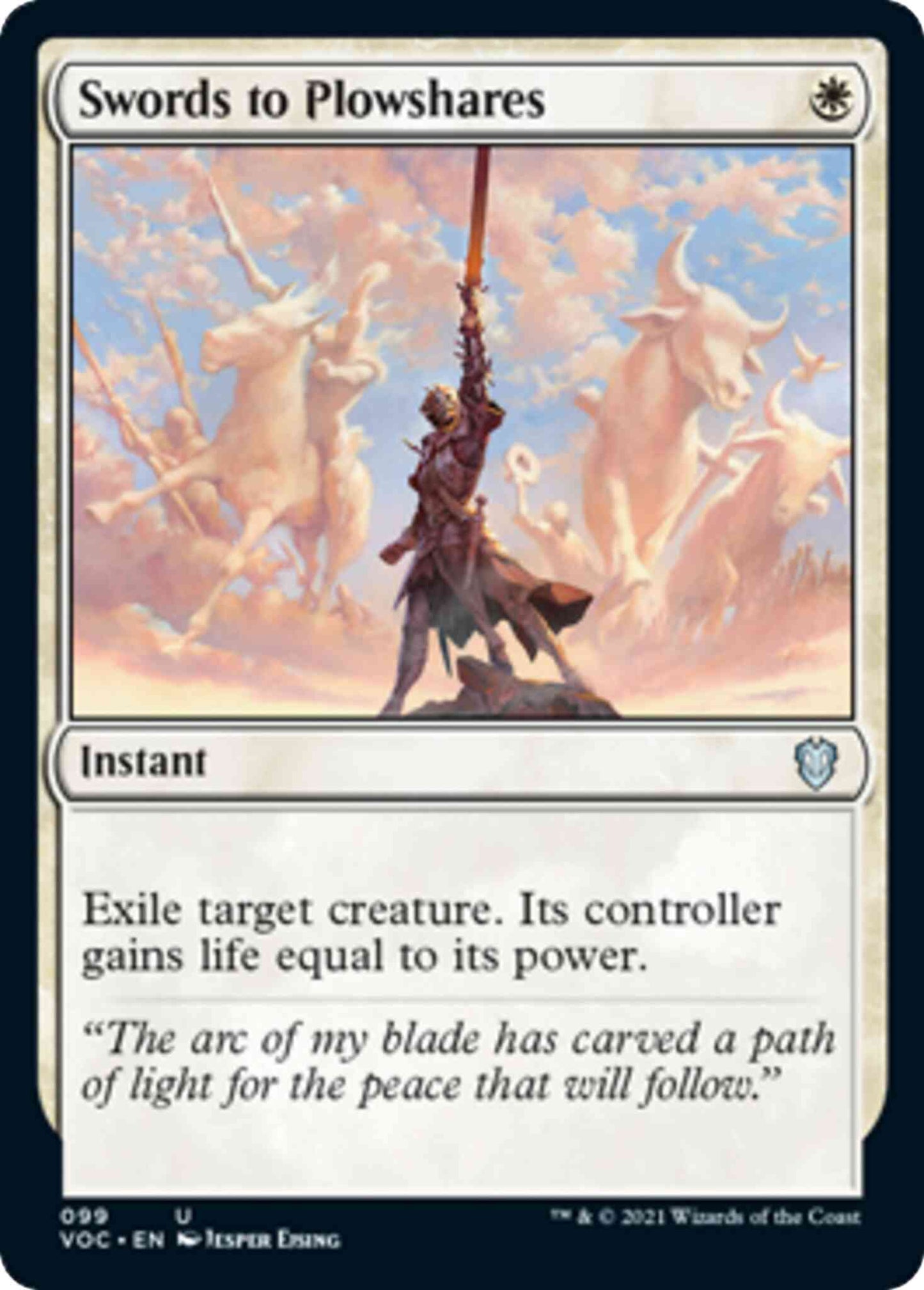 Swords to Plowshares [99] [Innistrad: Crimson Vow: Commander] [Non-Foil]