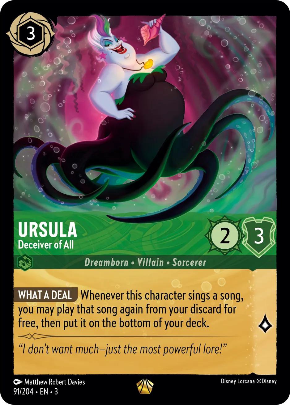 Ursula - Deceiver of All - 91/204 [Into the Inklands] [Non-Foil]