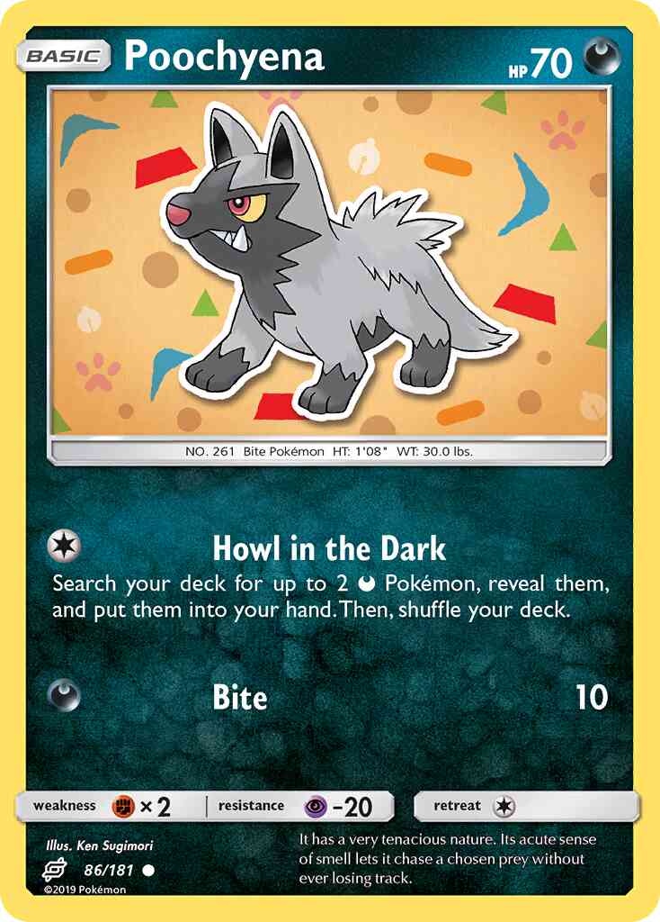 Poochyena - 86/181 - Common [sm9-86] [Non-Holo]