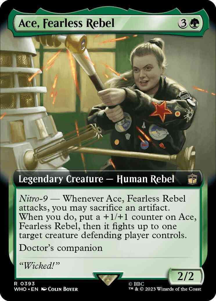 Ace, Fearless Rebel [393] [Extended Art] [Universes Beyond: Doctor Who] [Non-Foil]
