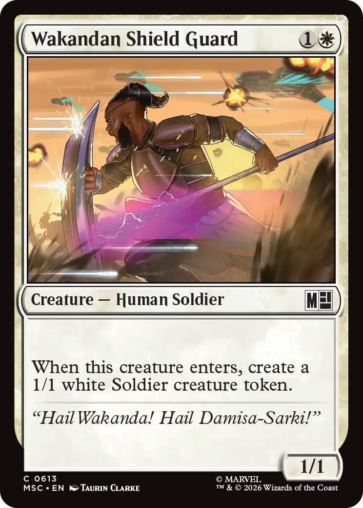 Wakandan Shield Guard [613] [Jumpstart] [Marvel Super Heroes: Commander] [Non-Foil]