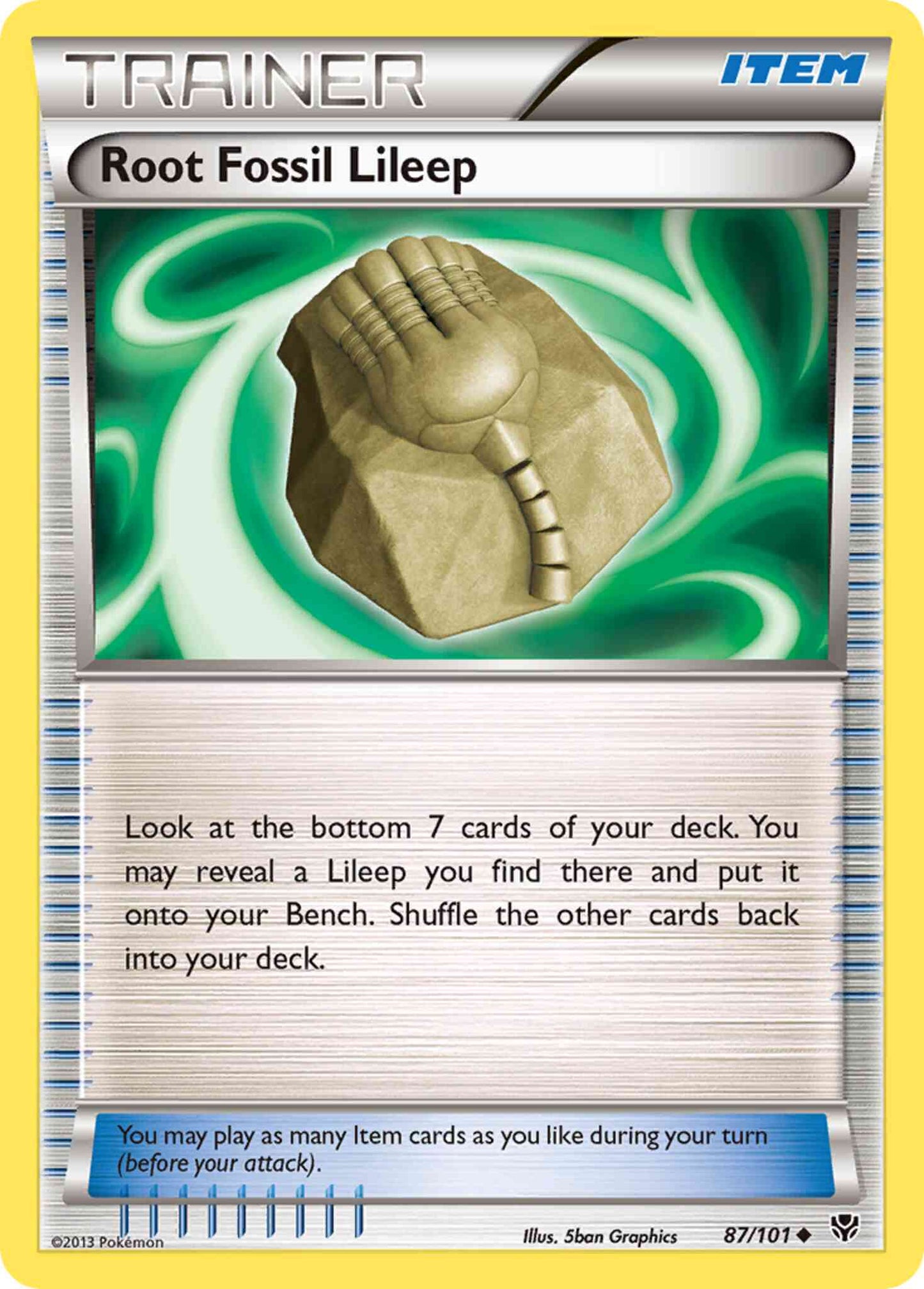 Root Fossil Lileep - 87/101 - Uncommon [bw10-87] [Non-Holo]