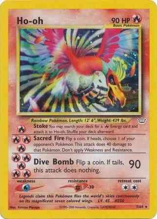 Ho-oh - 7/64 - Rare - Unlimited [neo3U-7] [Holo]