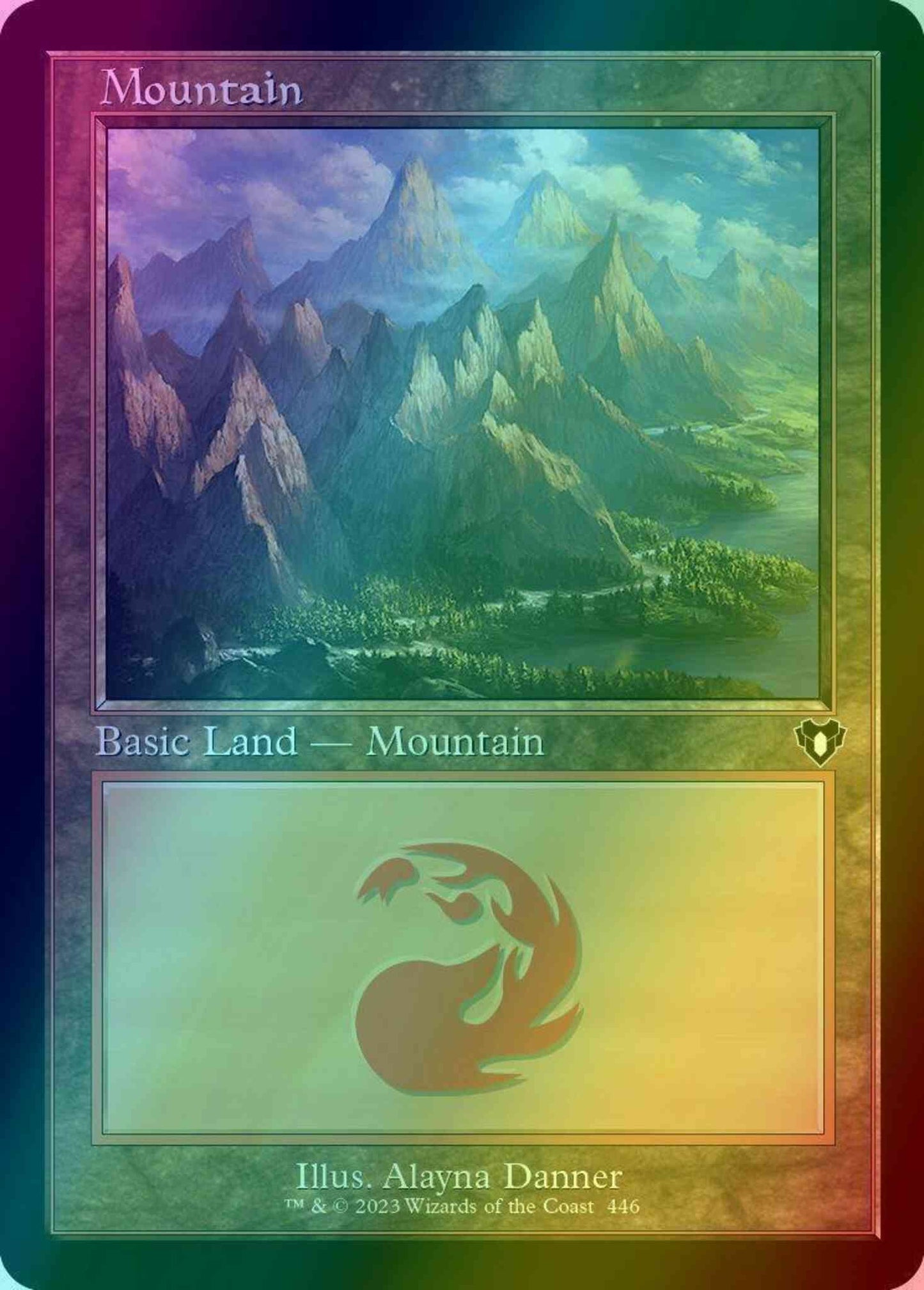 Mountain [446] [Retro Frame] [Commander Masters] [Foil]