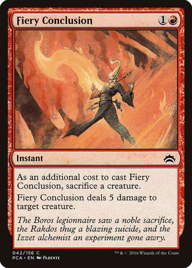 Fiery Conclusion [42] [Planechase Anthology] [Non-Foil]