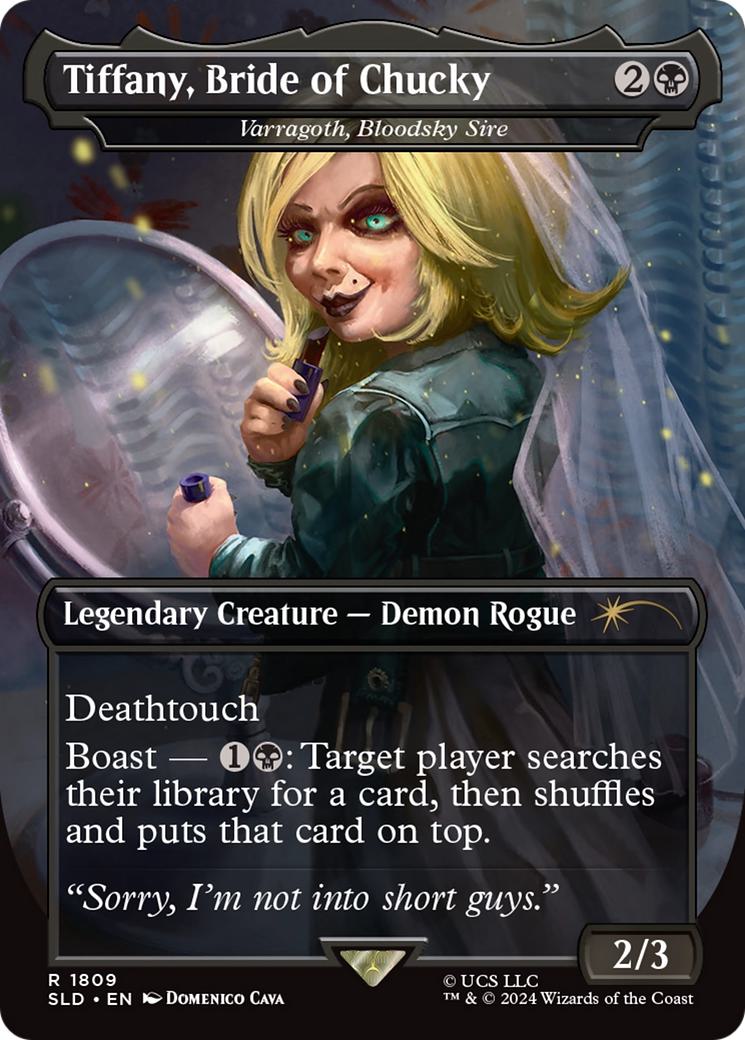 Tiffany, Bride of Chucky - Varragoth, Bloodsky Sire [1809] [Borderless] [Chucky] [Secret Lair Drop] [Foil]