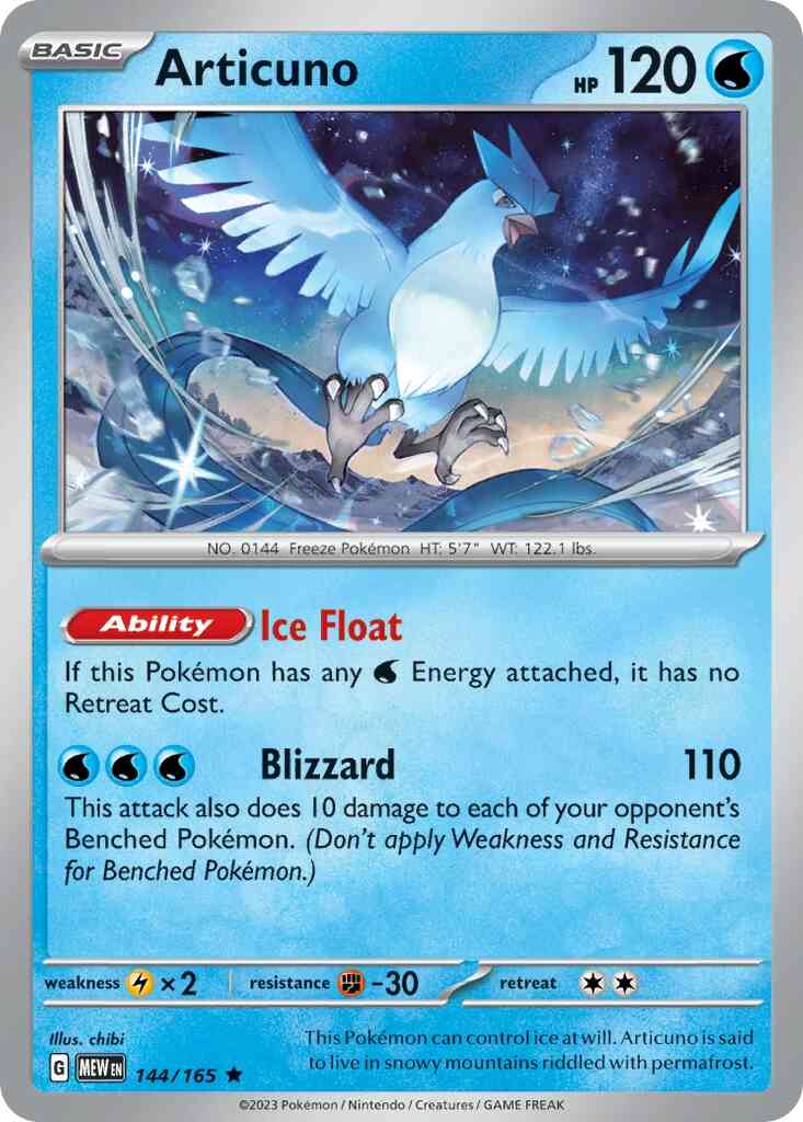 Articuno - 144/165 - Rare [sv035-144] [Holo]