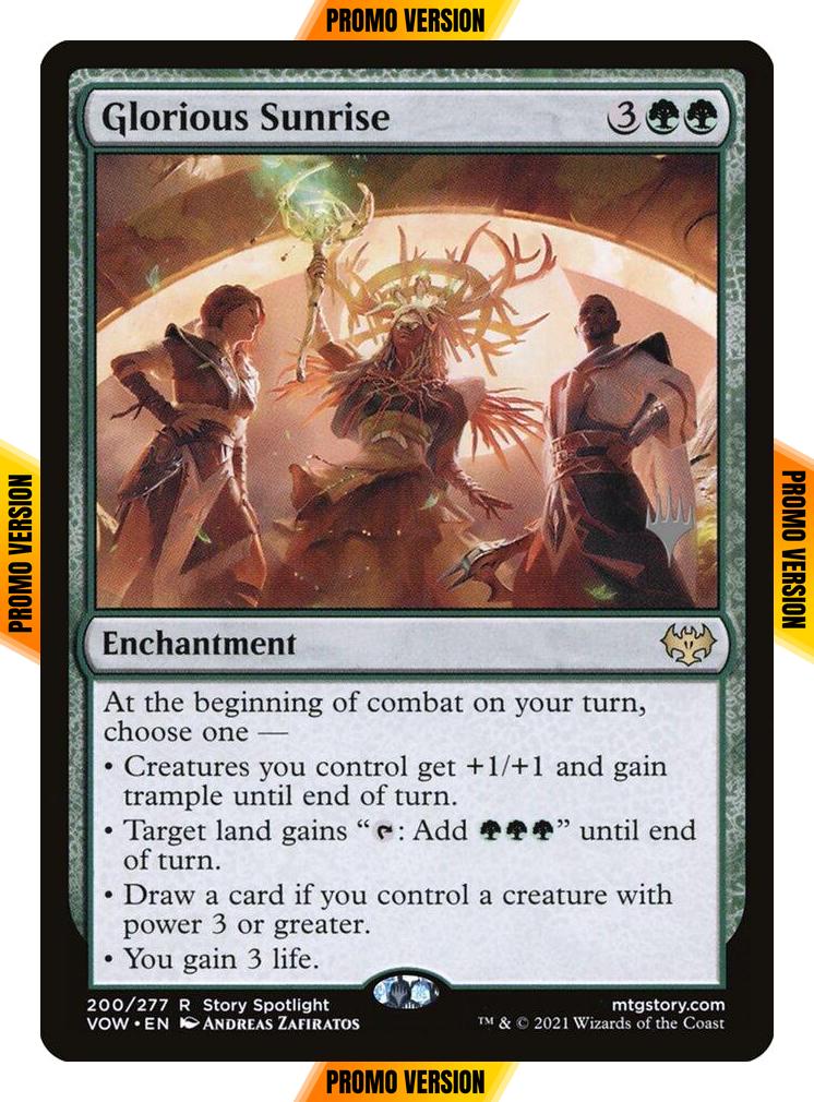 Glorious Sunrise [200p] [Promo Pack] [Innistrad: Crimson Vow Promos] [Non-Foil]