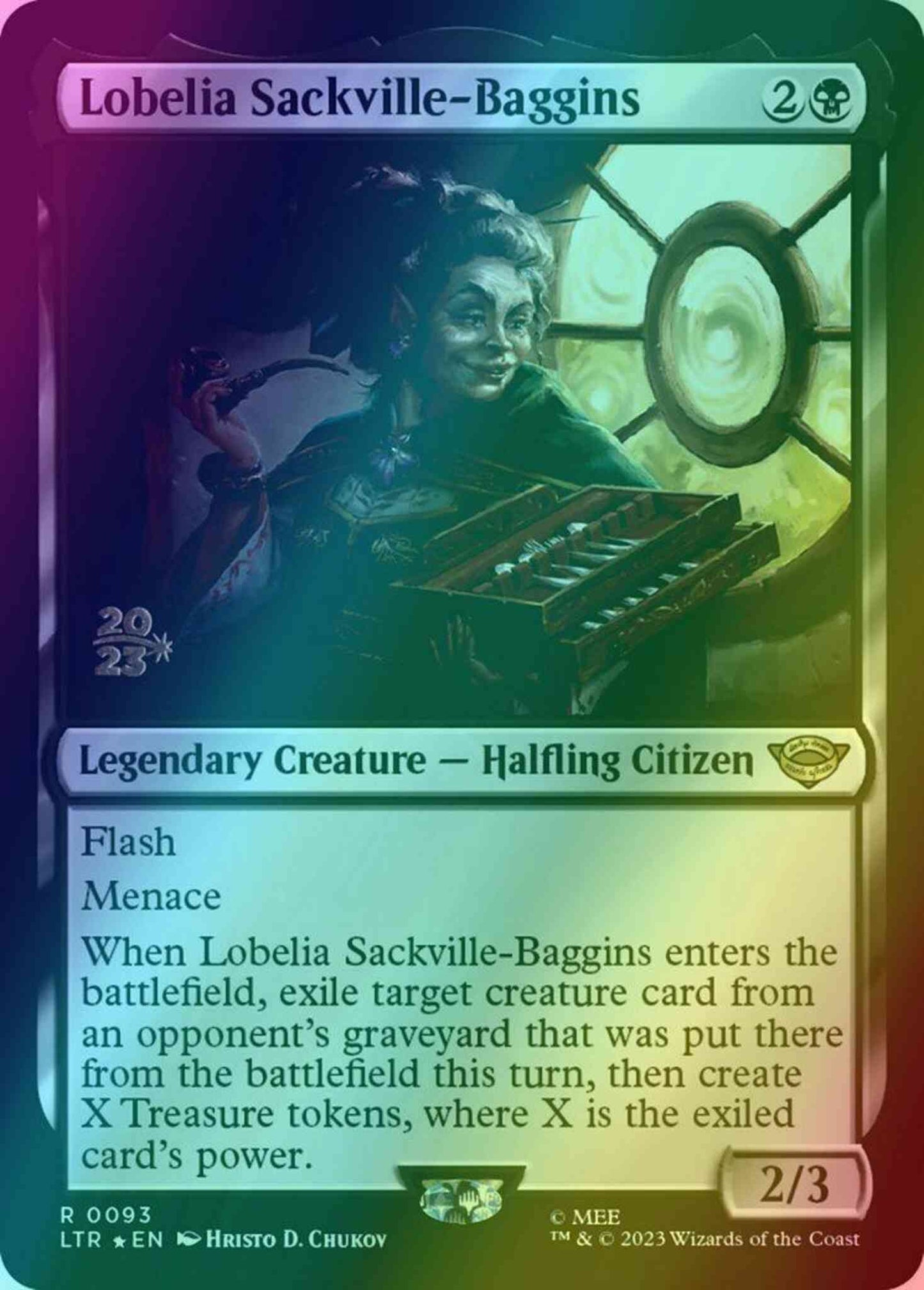 Lobelia Sackville-Baggins [93s] [Prerelease] [The Lord of the Rings: Tales of Middle-earth: Promos] [Foil]